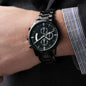 Engrave your own special message,Black Chronograph Watch