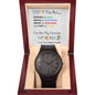 Super Daddy/White Background, Wooden Watch, From multiple children