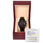 Super Daddy/White background, Black Chronograph Watch, from multiple children