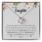 My Daughter| Never Forever - Love Knot Necklace