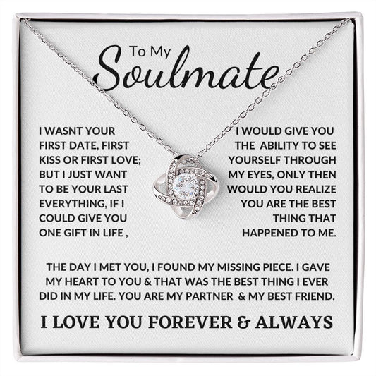 My Soulmate| My Missing Piece - Love Knot Necklace