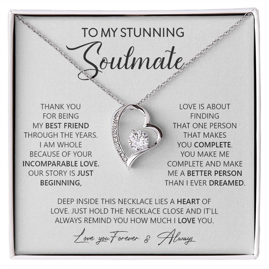 My Stunning Soulmate| My Best Friend - Forever Love Necklace